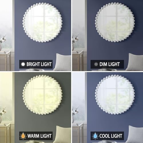 Metal Spherical Frame Round Mirror 36" Diameter