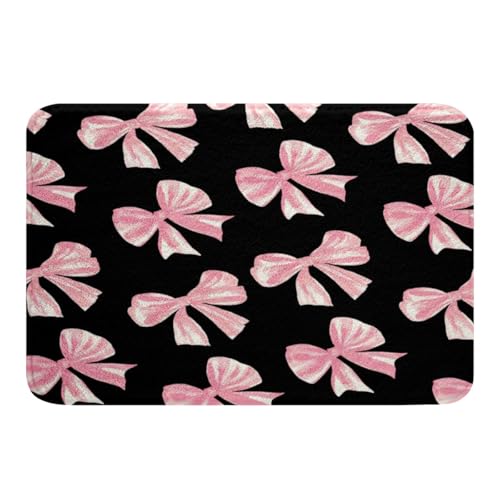 Kawaii Ribbon Bow 20"X32" Bath Mat Non Slip