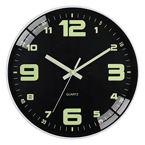 Wall Clocks Battery Operated - 12 inch Silent Non Ticking Modern