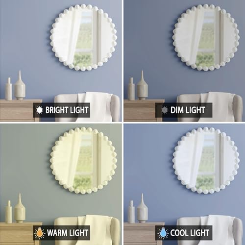 Metal Spherical Frame Round Mirror 36" Diameter