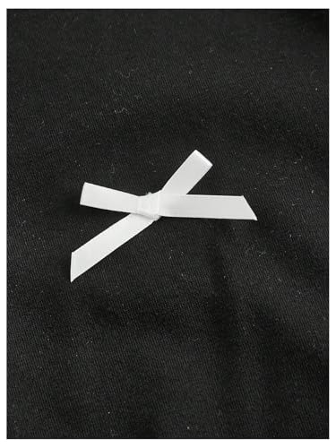 Women's Plus Size Y2K 3D Bow Crop Tops Mock Neck Cap Sleeve Ruched T Shirt