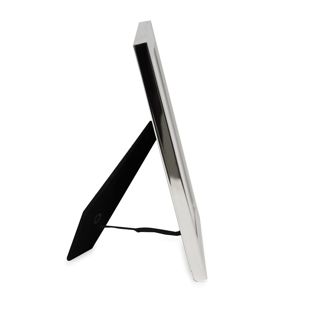 Enamel Picture Frame - Metal Edge with Easel, for Countertop, Counterspace, Tabletop Display, Bookshelf, Desk, Wall Décor, Photo Gallery