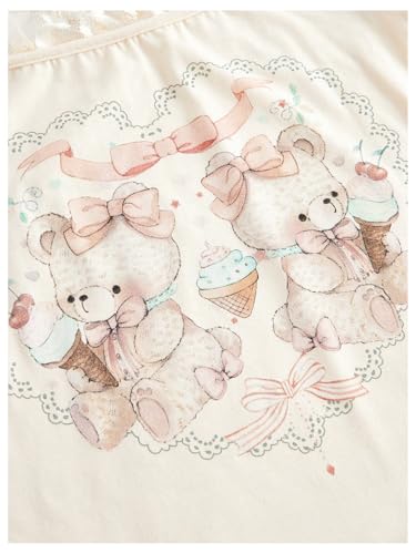 Women's Y2K Coquette Aesthetic Crop Tops Summer Kawaii Clothes Cute Lace Bow Cold Shoulder Graphic Tees