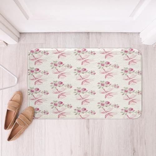 Kawaii Ribbon Bow 20"X32" Bath Mat Non Slip