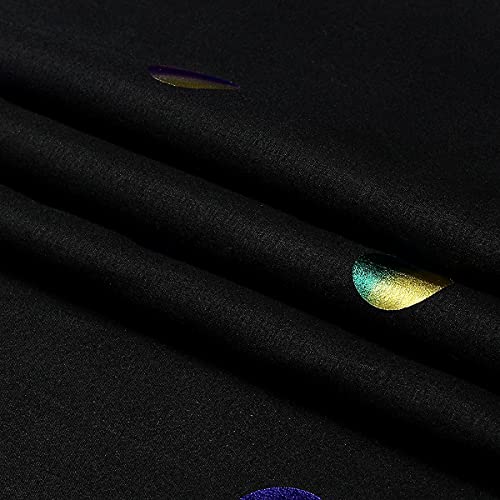 Fabric Shower Curtains with 12 Hooks for Bathroom Metallic Polka Dot Curtains Waterproof Shower Curtains with Grommet for Washable Shower Curtain Sets