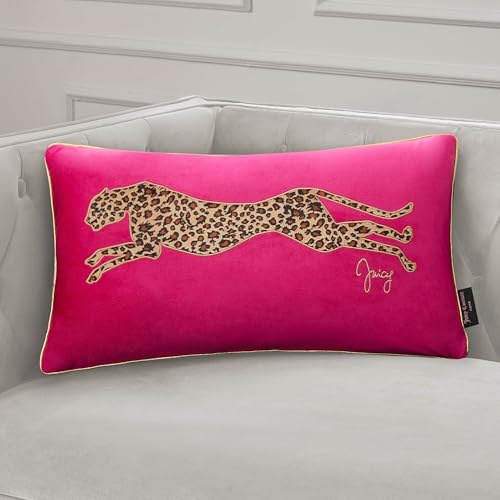 Juicy Couture Rectangle 1-Piece Living Room and Bedroom Décor, Decorative Accent, Premium Reversible Throw Pillow