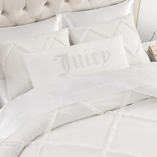 Juicy Couture Rectangle 1-Piece Living Room and Bedroom Décor, Decorative Accent, Premium Reversible Throw Pillow