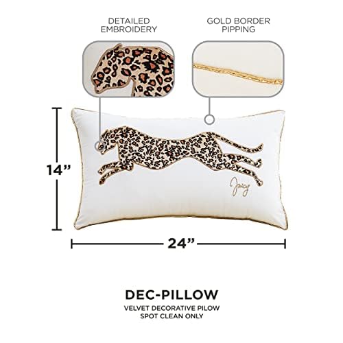 Juicy Couture Rectangle 1-Piece Living Room and Bedroom Décor, Decorative Accent, Premium Reversible Throw Pillow