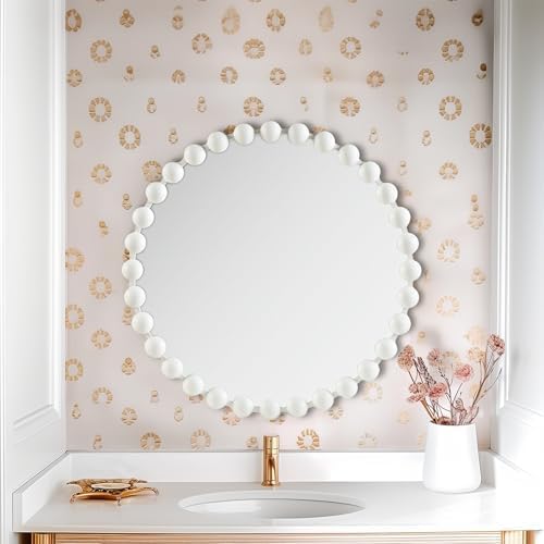 Metal Spherical Frame Round Mirror 36" Diameter