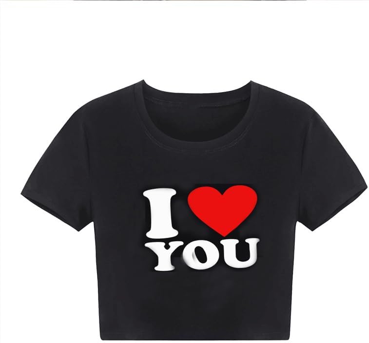 Girls Baby Tees Y2k Funny Graphic Short Sleeve Y2K Short Sleeve Graphic Crop Tops