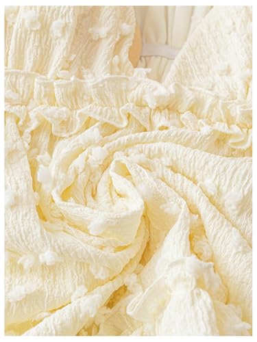 MakeMeChic Women's V Neck Spaghetti Strap Camisole Sleeveless Ruffle Hem Y2K Tank Tops