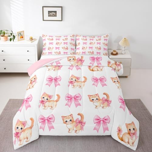 Dreamy Sweet Princess Style Quilt Set Reversible Duvet Insert, 2 Pillowcases
