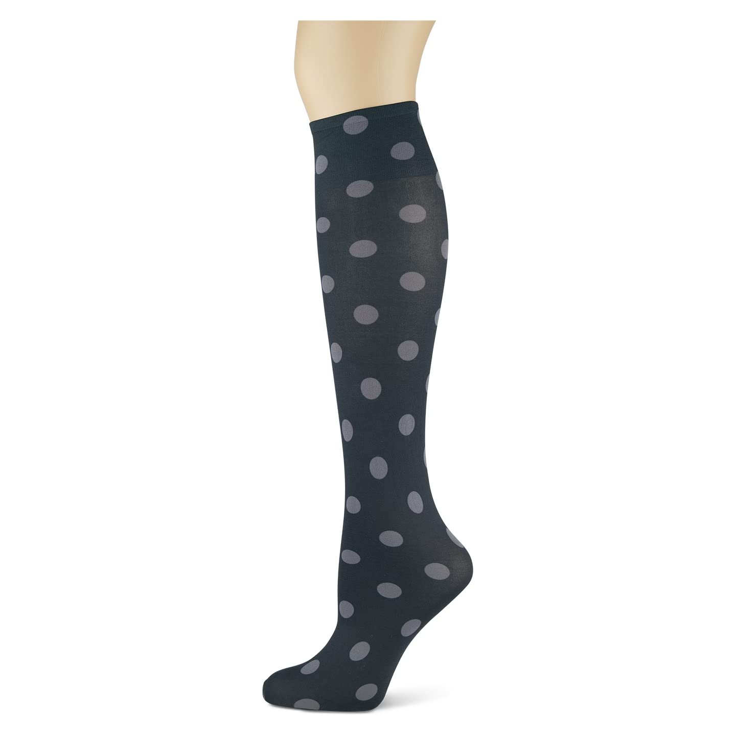 Women's 3 Pairs Knee High Trouser Socks, Classy and Colorful Printed Patterns, Silky Smooth Material