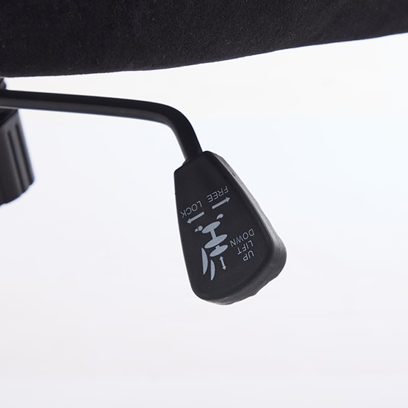 Modern Vanity Velvet Adjustable Low Back Rolling Chair, Twill Upholstered Cute Chair with Wheels