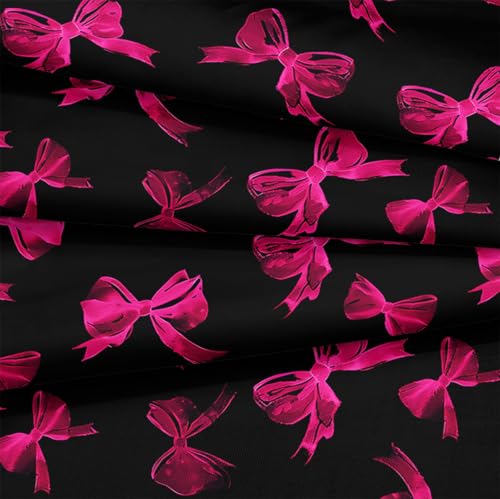 Pink Bowknot Comforter Set 4 Pcs Bow Tie Princess Bedding Blush Red Cherry Bed Quilt