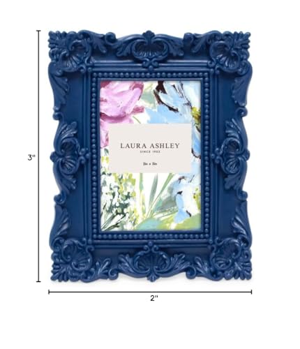 Resin Picture Frame â€?Handcrafted Floral Design with Easel for Tabletop and Wall Display