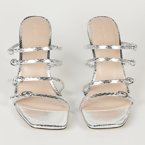 The Drop Women's Naomi Strappy Buckle Heeled Sandal