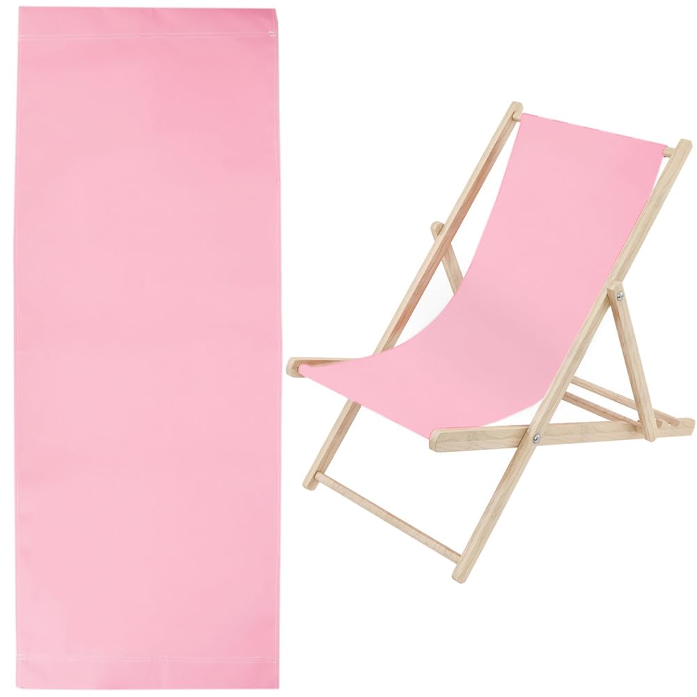 Cute 1pcs Beach Sling Chair Replacement Lawn Chair Webbing Chair Oxford Cloth 435 * 1165mm Outdoor Patio Foldable Chaise Lounge Chair Fabric