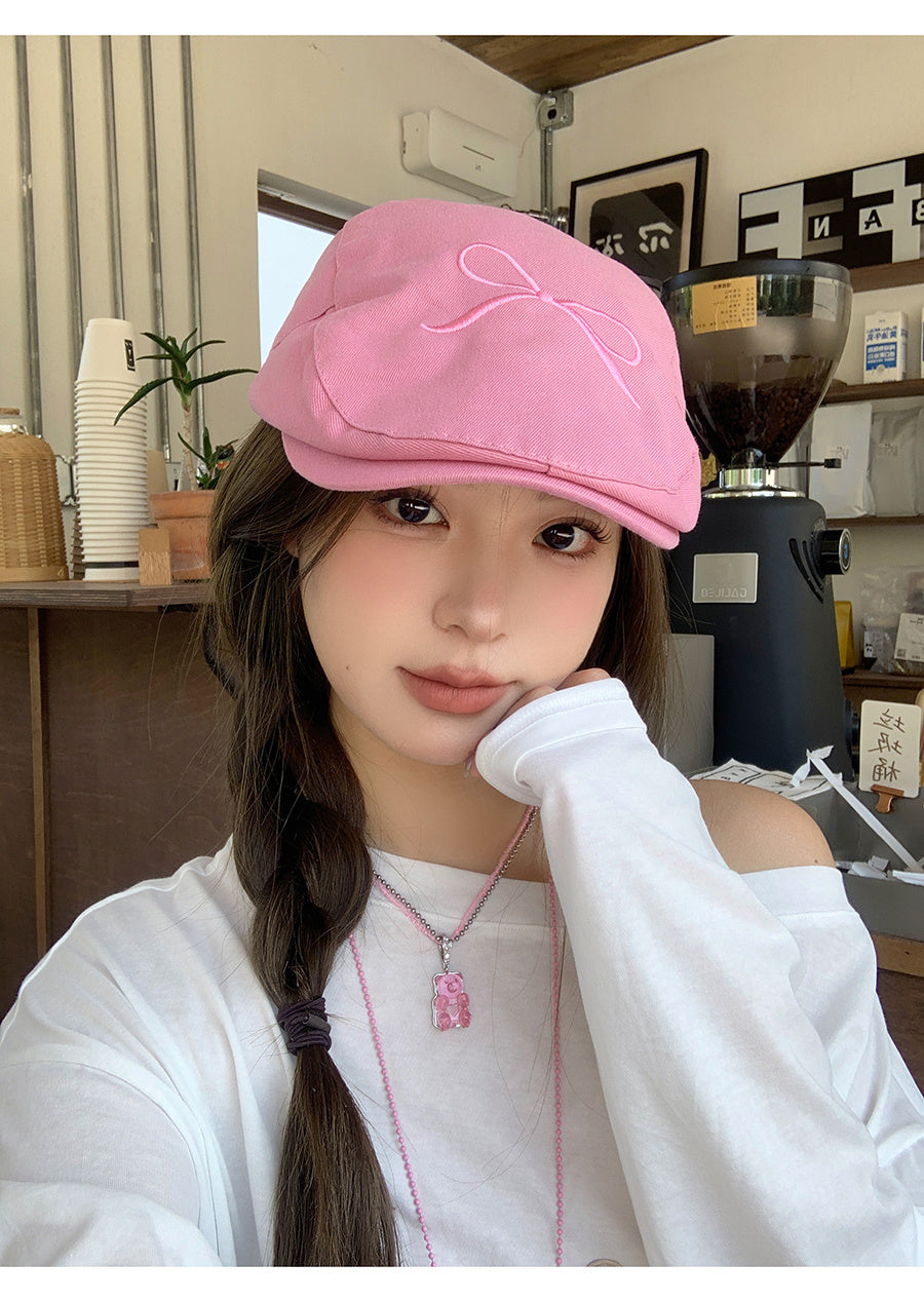 Female Bow Hats Female Summer And Autumn