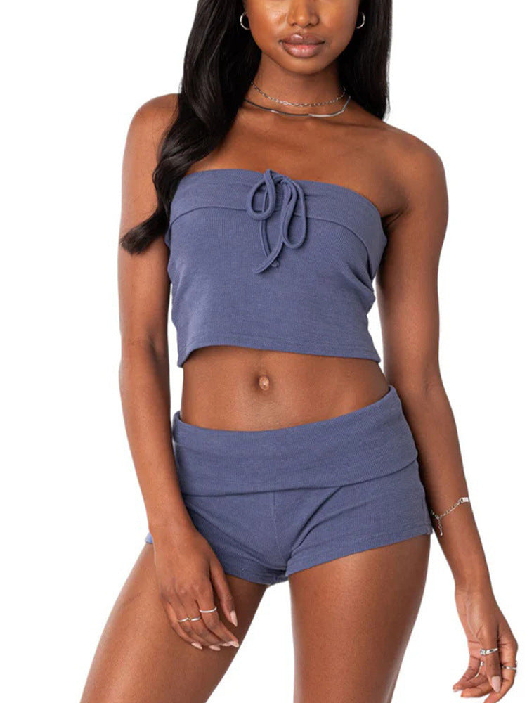 Camisole Super Short Shorts Two-piece Set