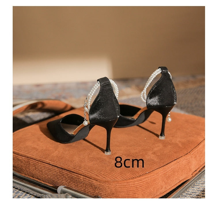High Heels Stiletto Toe Box Buckle Sandals