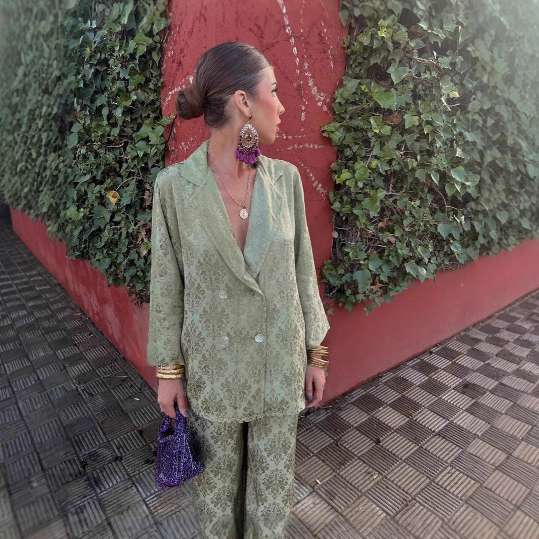 Wide-leg Pants Two-piece Fashion Blazer