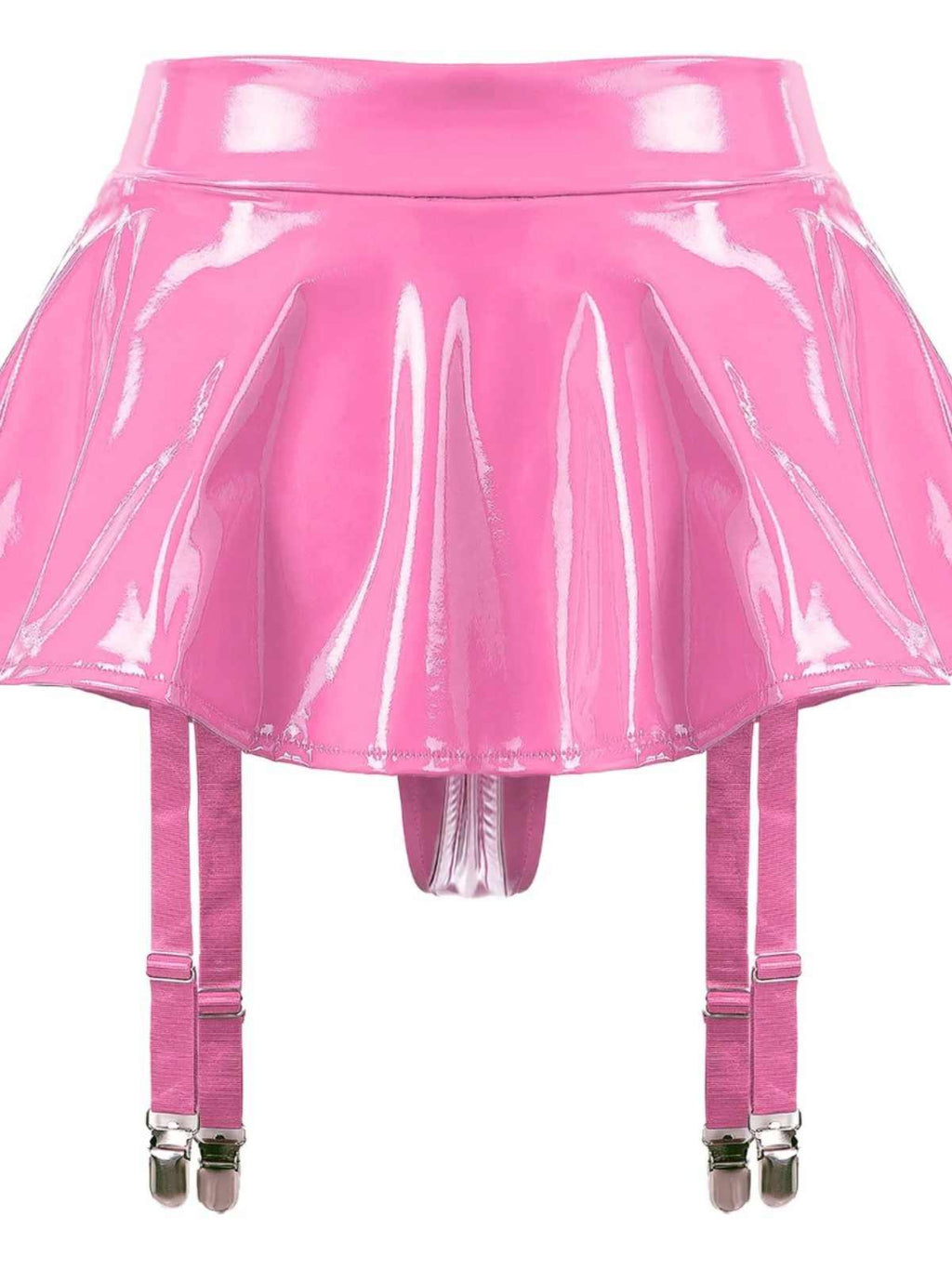 Solid Color Mid-waist Slim-fit Pleated Skirt Women