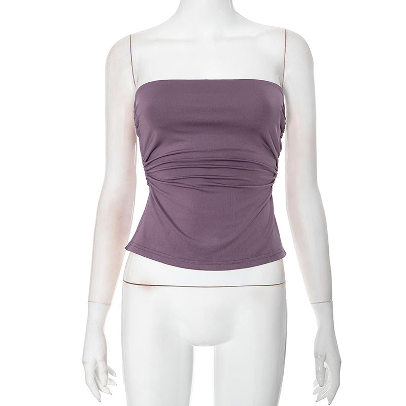 Women's Slim-fit Tube Top Side