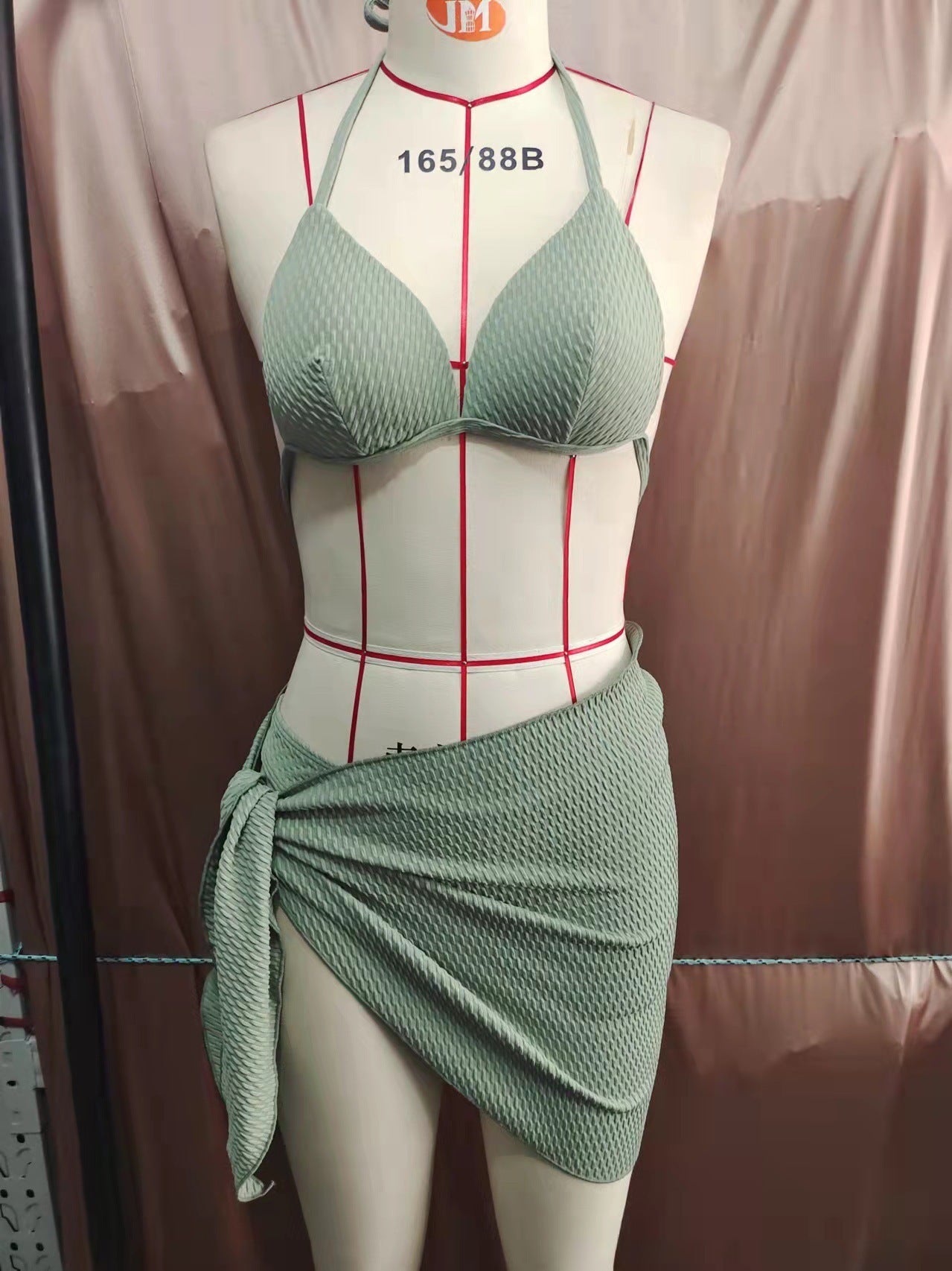 Women's Sexy Russian Split Three Piece Swimsuit