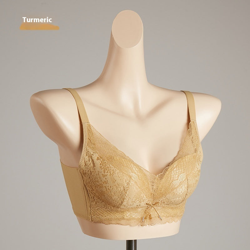 Women's Silk Lace Underwear Without Wire Accessory Breast Push Up