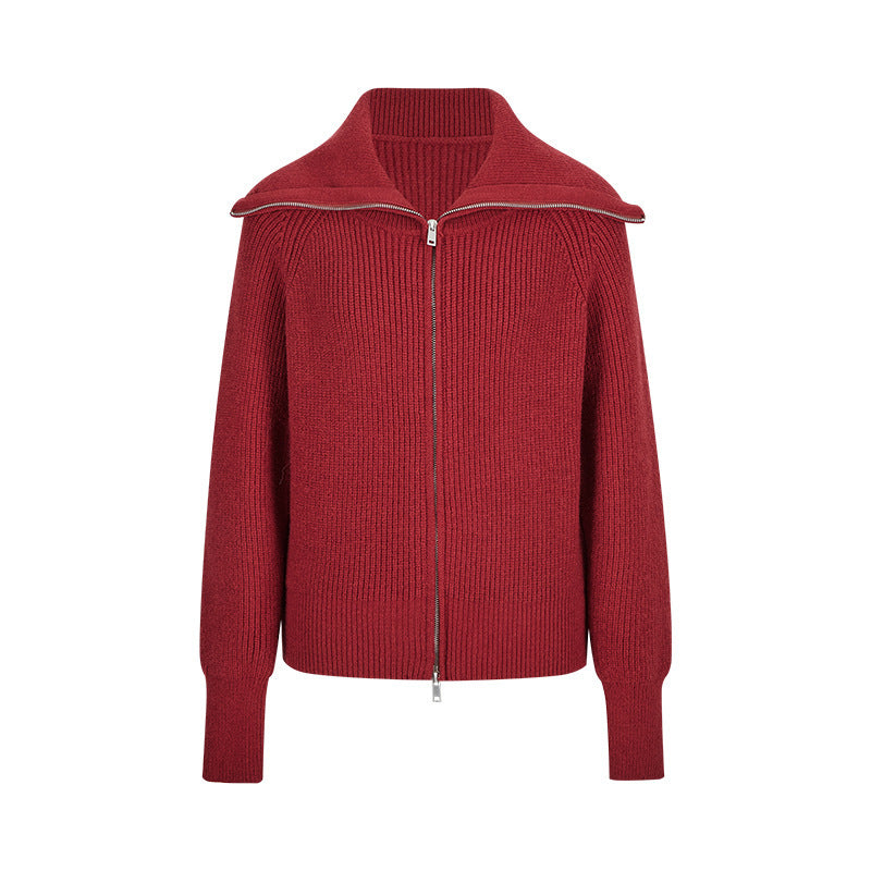 Thick Design Idle Style Sweater Coat