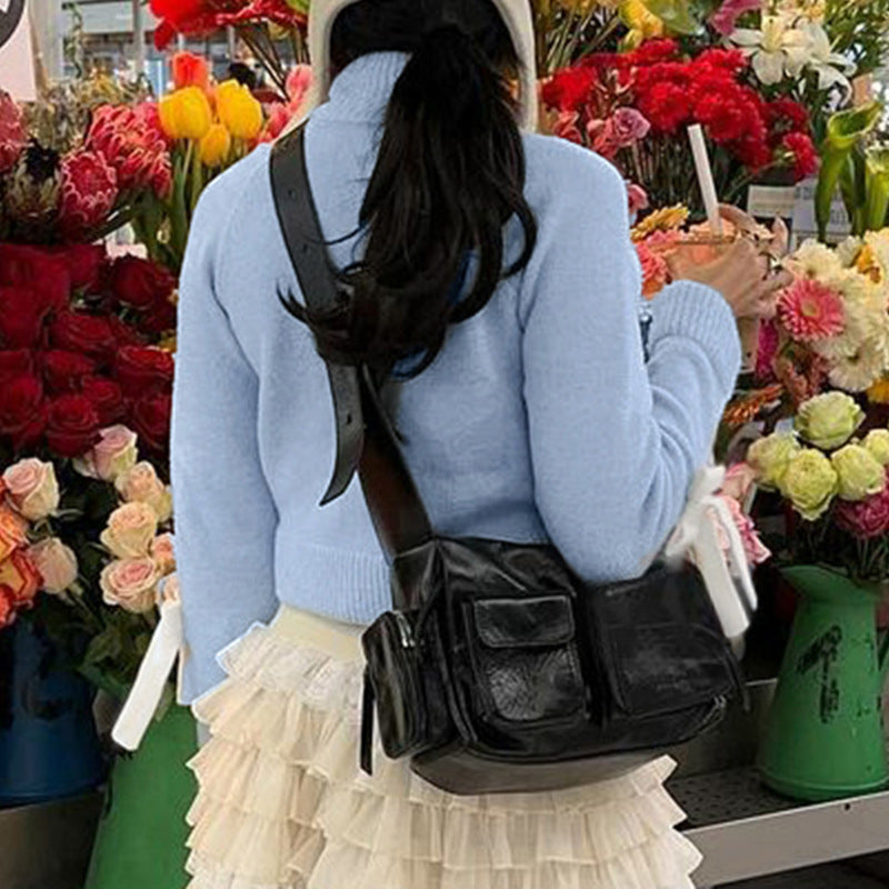 Bow Sweater Short Long Sleeve