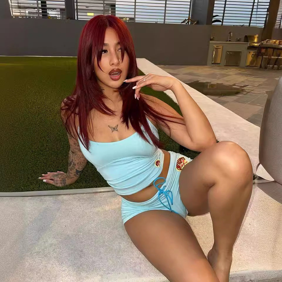Camisole Super Short Shorts Two-piece Set