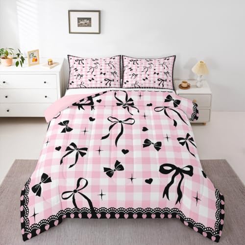Dreamy Sweet Princess Style Quilt Set Reversible Duvet Insert, 2 Pillowcases