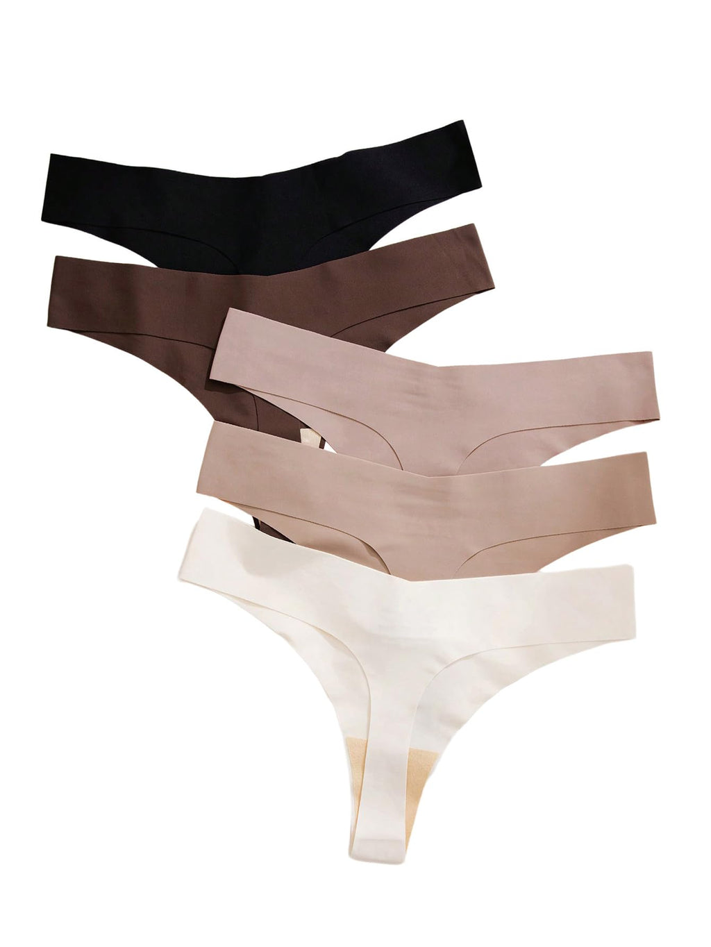 Women's 5 Pack Leopard Print Thongs Low Rise Panties Underwear Sets