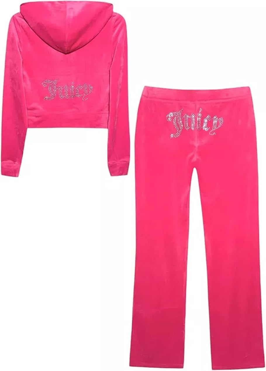 Juicy Couture Women's Bling Velour Tracksuit