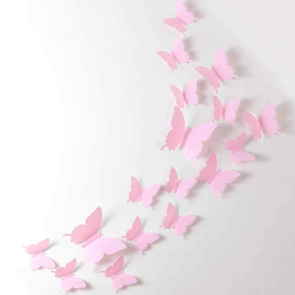 Removable 24pcs 3D Butterfly Mural Wall Stickers Decal