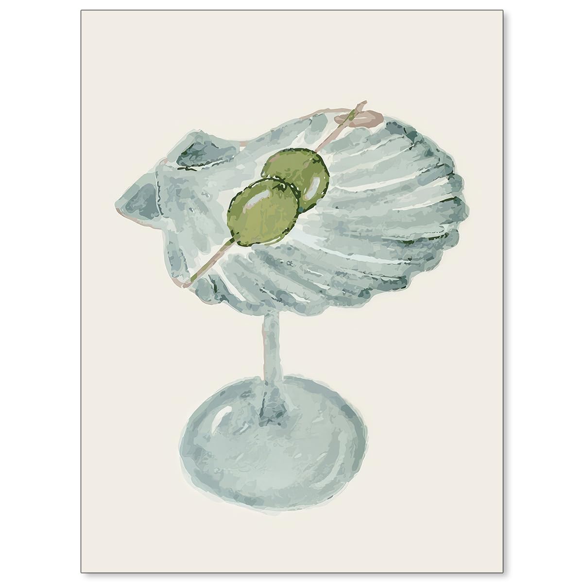 Cocktail Poster Alcohol Drink Wall Art Preppy Bar Cart Canvas Prints for Funky Bar Kitchen Wall Decor