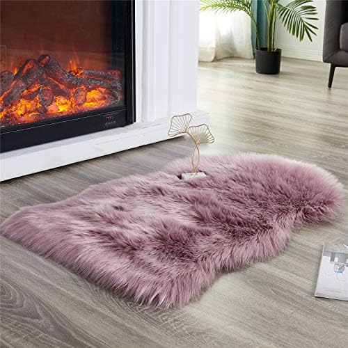 Ultra Soft Faux Fluffy/Fuzzy Shaggy Area Rug - Fur Chair Cover Seat Pad