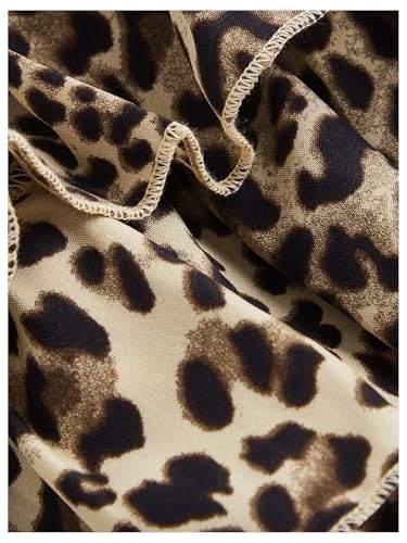 Women's Plus Size Ruffle Bloomers Shorts Y2k Leopard Layered Lolita Pumpkin Bottoms Mini Shorts