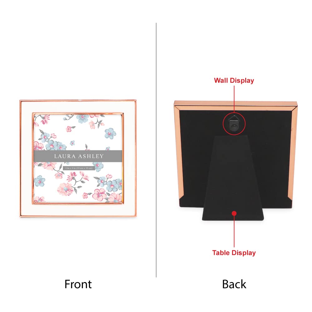 Enamel Picture Frame - Metal Edge with Easel, for Countertop, Counterspace, Tabletop Display, Bookshelf, Desk, Wall Décor, Photo Gallery