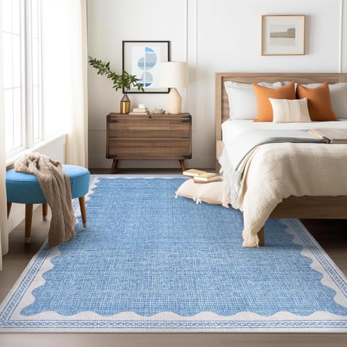 Scalloped Rug Soft Carpet