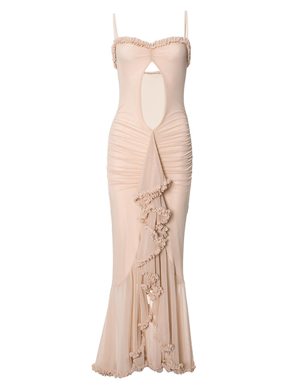 Women's Strap Ruffle Casual Summer Dress