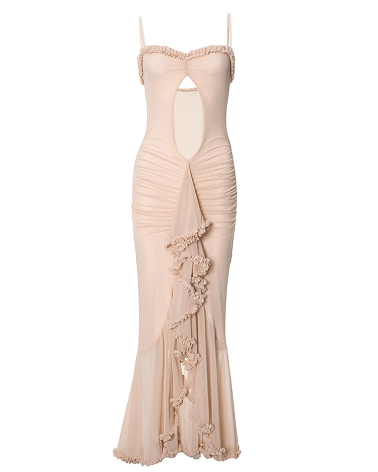 Women's Strap Ruffle Casual Summer Dress