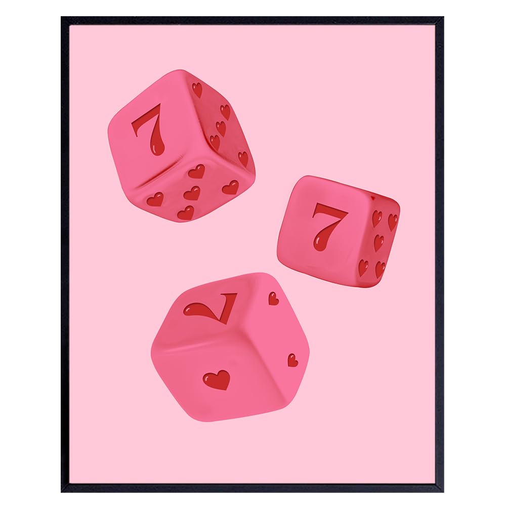 Pink Lucky 7 Preppy Room Decor