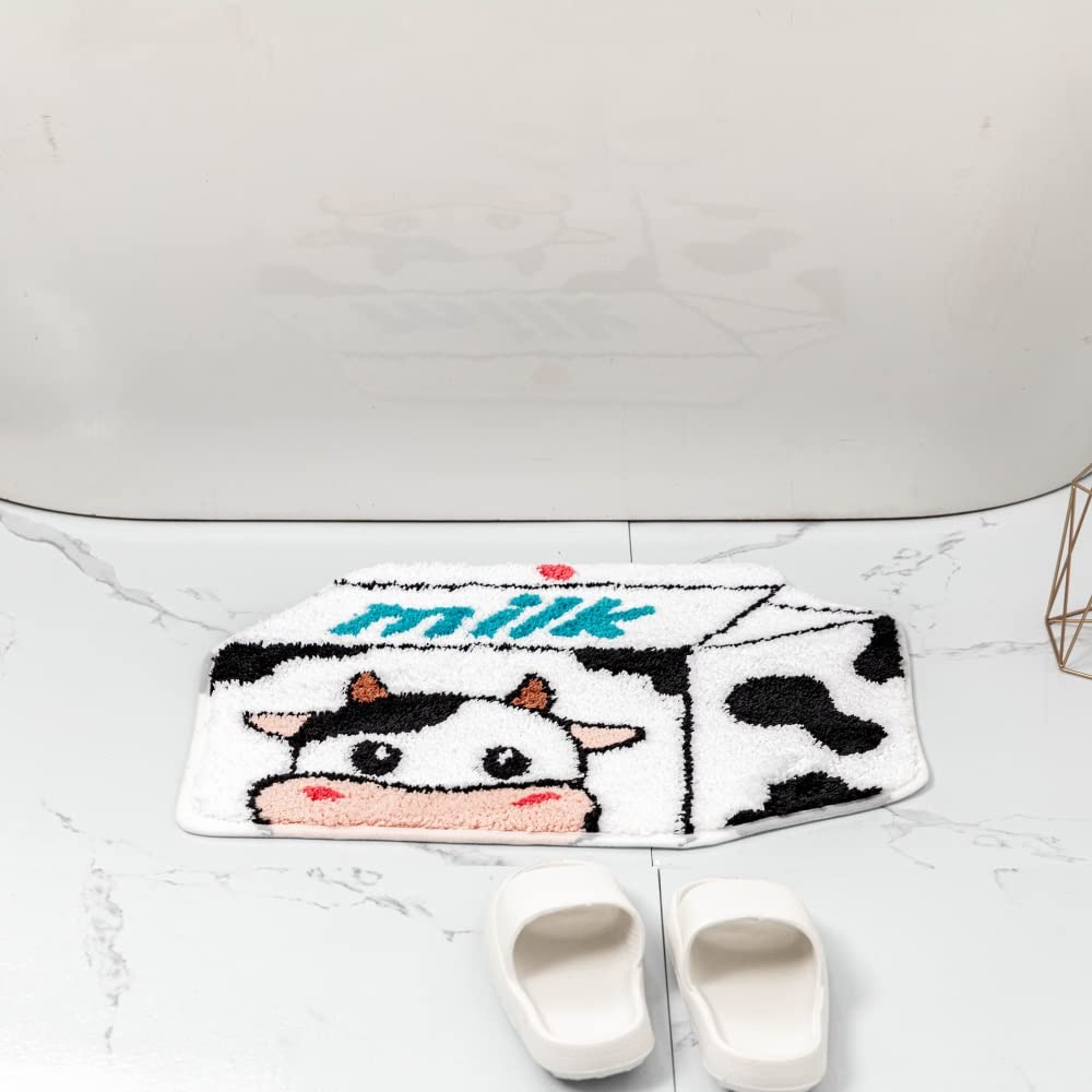 Shaped Rug Fruits Animals Bath Mat Area Rug Non-Slip Bathroom Door Mat for Bedroom Bathroom Kitchen Cartoon Area Rug for Bathroom Soft Bathmat Home Decor