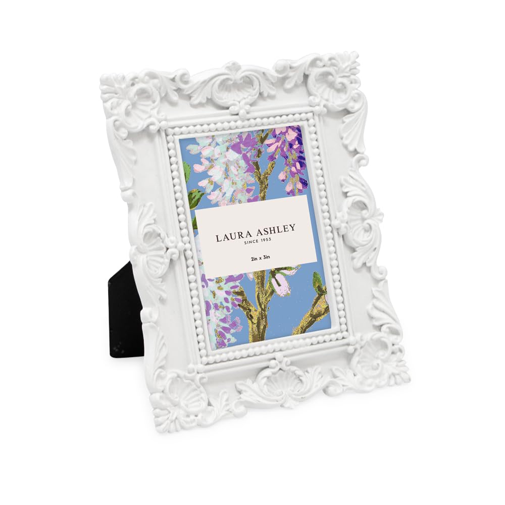 Resin Picture Frame â€?Handcrafted Floral Design with Easel for Tabletop and Wall Display