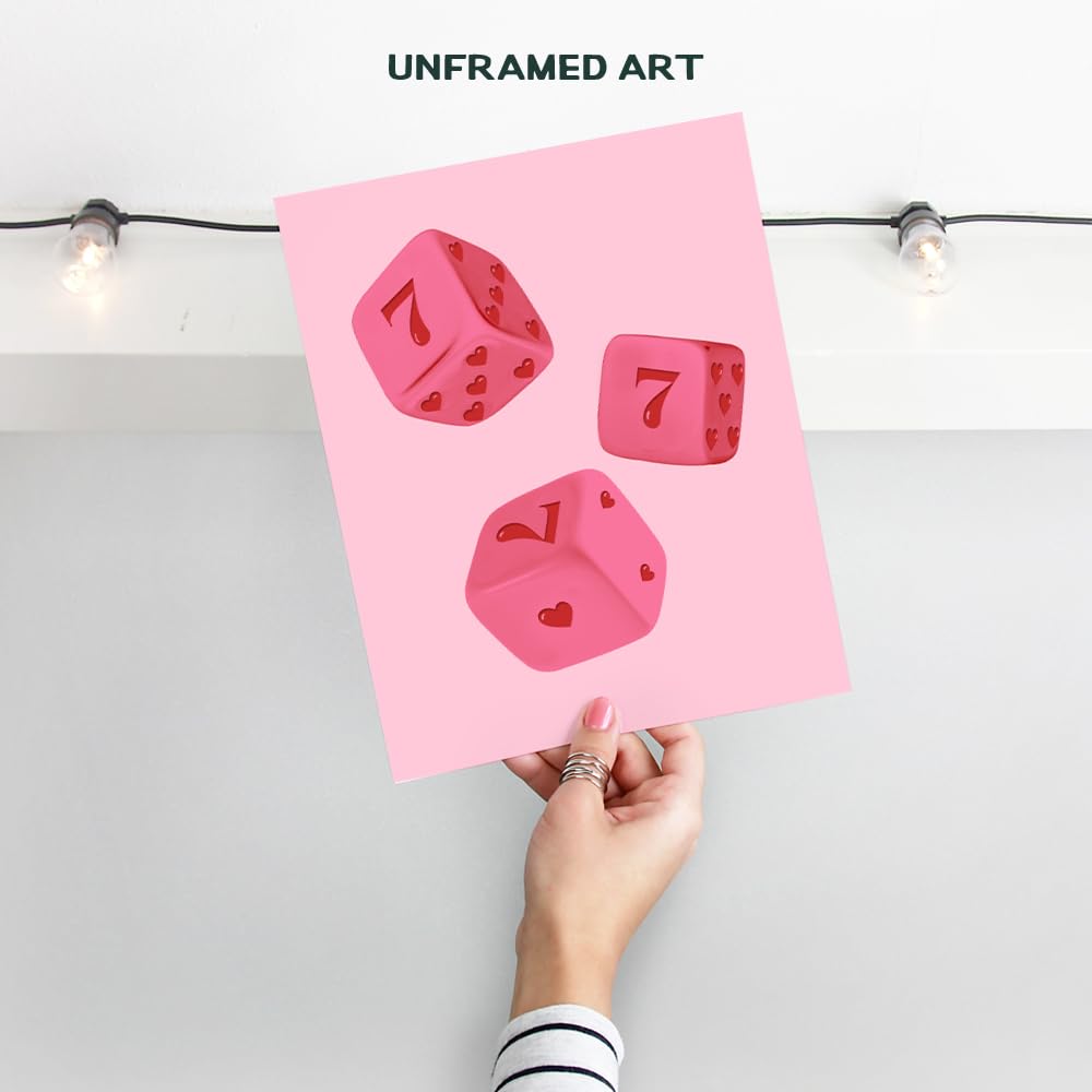 Pink Lucky 7 Preppy Room Decor