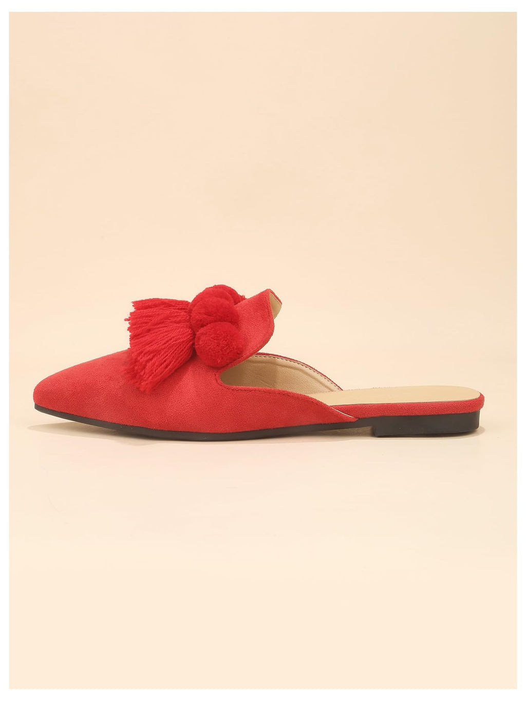 Women's Dress Shoes Slip On Flats Comfortable Pointed Toe Mules Dressy Casual Loafers Shoes