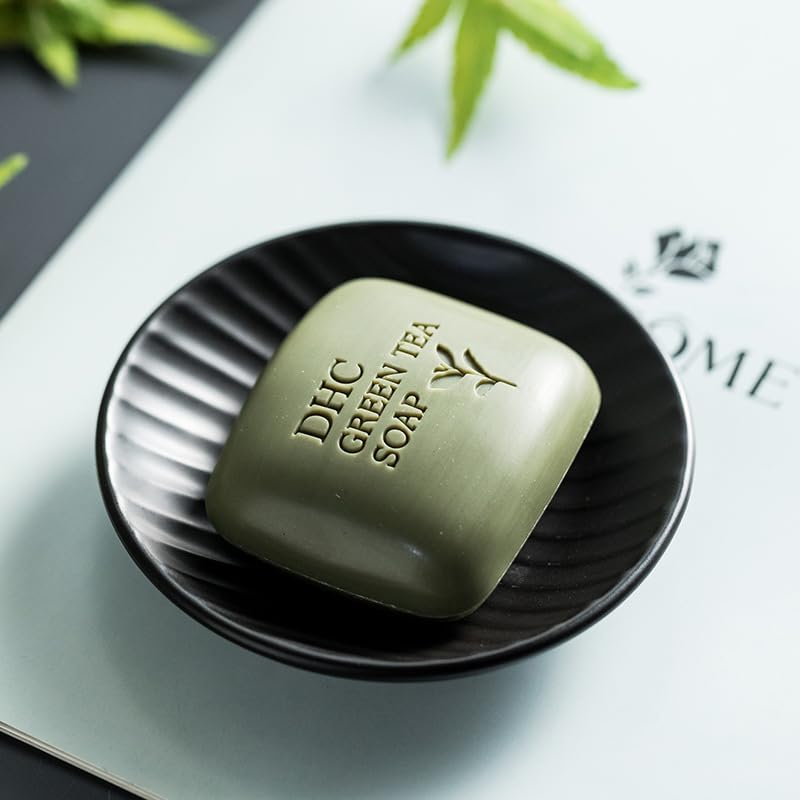 Chic Round Soap Dish, Modern Minimalist Striped Design Ceramic Tray